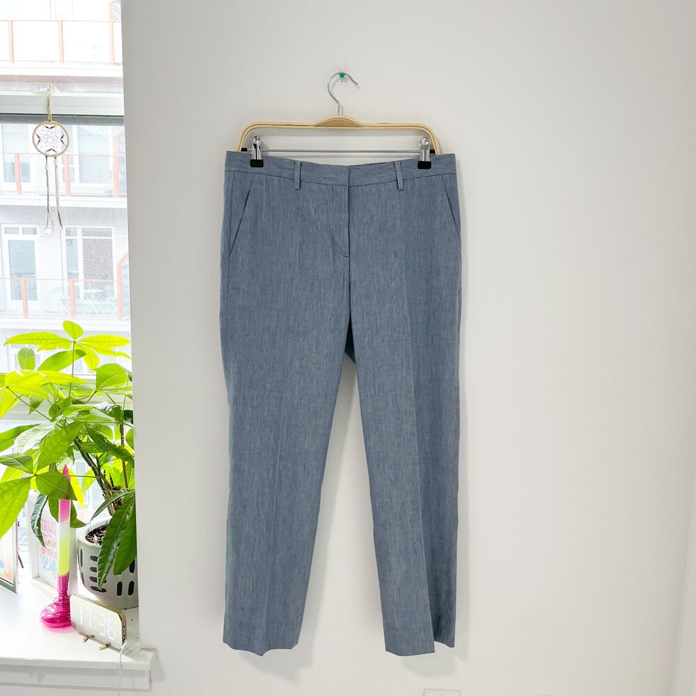 Gap Blue Tailored Crop Khaki Pants Size 8